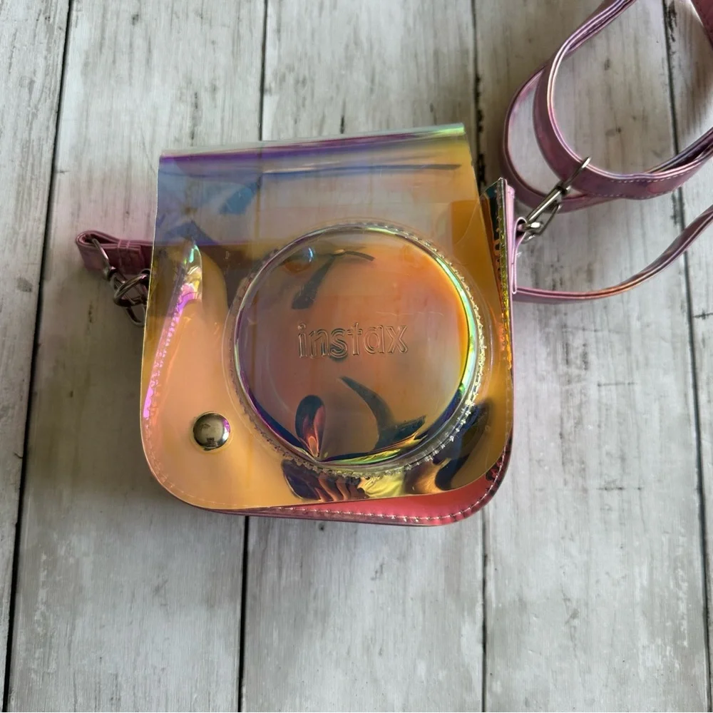 PREOWNED INSTAX CROSS BODY SHINY PINK CARRYING CASE